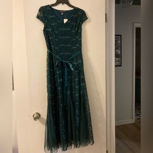 Candalite Petite Sparkly Green Dress